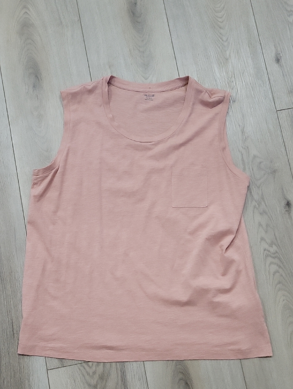 Madewell Dusty Rose Sleeveless Pocket Tank